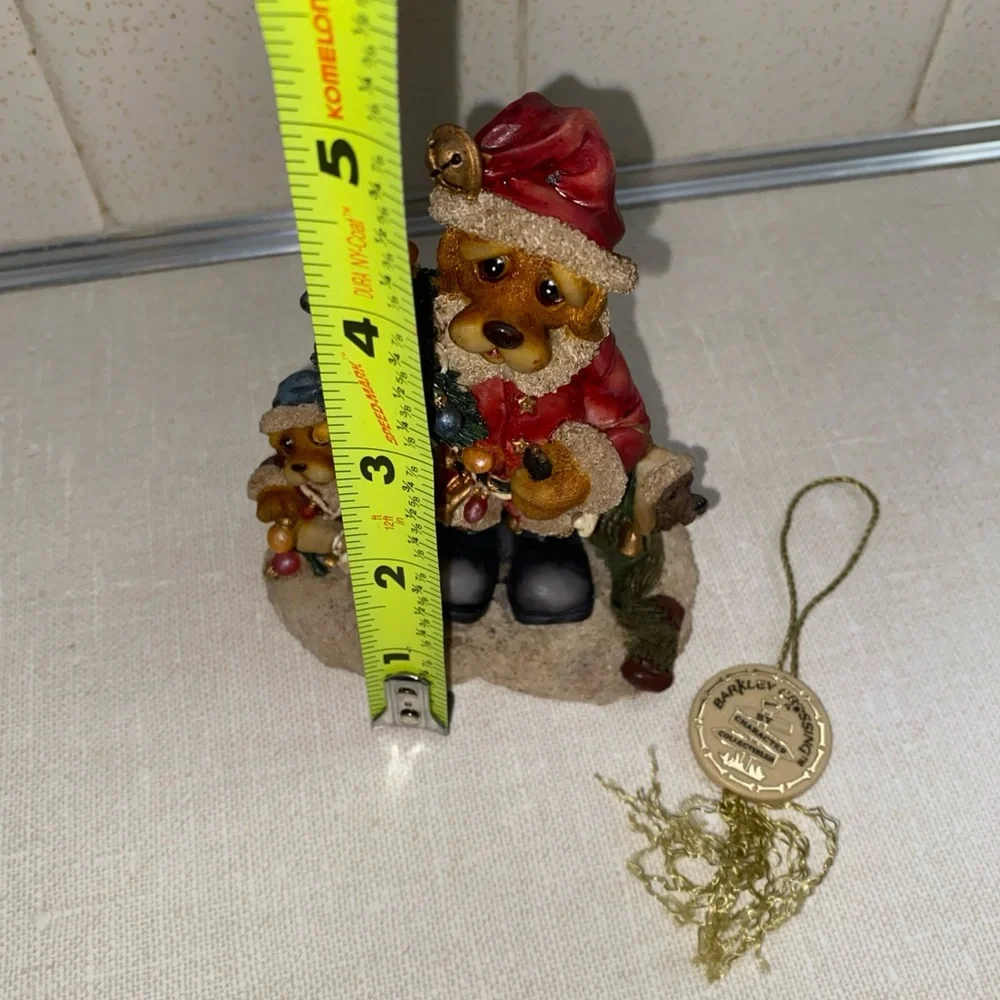 Vtg 1996‎ Barkley Crossing “Santa Paws” Figurine Edition IA / 2002